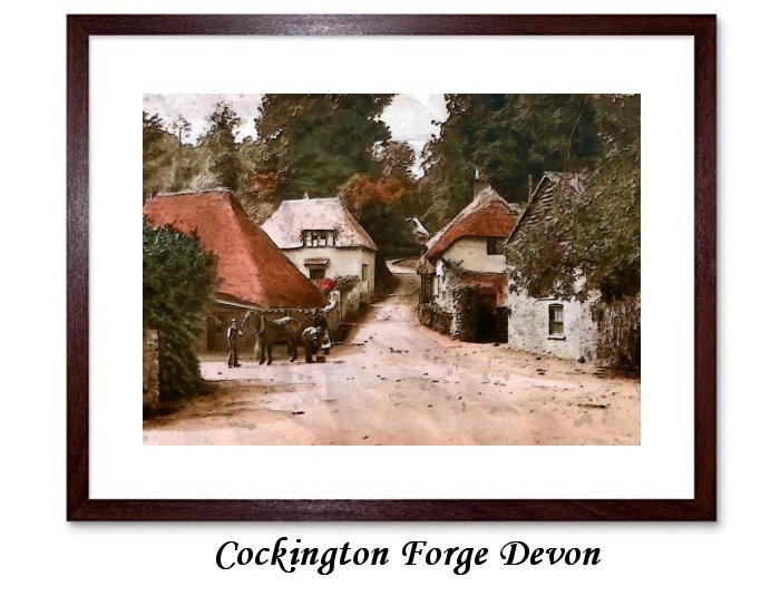 Cockington Forge Devon Framed Print